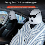 Lifto Car Seat Cover Personalized Funny Accessories – Soft Knit Headrest Cover