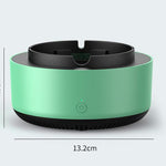 Smoke Removal Air Purification Ashtray Portable Anion Purifier, Odor Eliminator & Automatic Car Ashtray