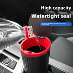 Car Trash Can Supplies Compact ABS Car Garbage Bin with Lid Vehicle Interior Trash Organizer