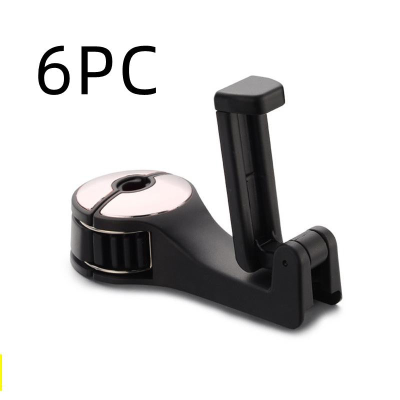 360° Rotating Car Seat Headrest Hook | Universal Car Interior Hook Hanger for Bags, Clothes & Accessories | Space-Saving Organizer