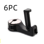 360° Rotating Car Seat Headrest Hook | Universal Car Interior Hook Hanger for Bags, Clothes & Accessories | Space-Saving Organizer