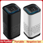 Portable Car Air Purifier Negative Ion Generator for Dust, Smoke, Odor & Formaldehyde Removal Home & Car Freshener