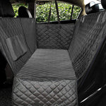 Dog Car Seat Cover with Mesh Window Waterproof Hammock Pet Carrier Protector for Rear Seat Travel