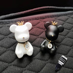 Car Air Conditioner Perfume Accessories Bear-Shaped Car Fragrance Mounted Auto Air Outlet Decoration