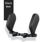 Adjustable Car Headrest Pillow | PU Leather Neck Support Cushion for Travel | Universal Soft Car Seat Sleep Headrest