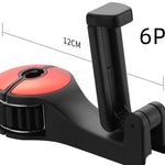 360° Rotating Car Seat Headrest Hook | Universal Car Interior Hook Hanger for Bags, Clothes & Accessories | Space-Saving Organizer