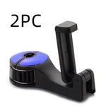 360° Rotating Car Seat Headrest Hook | Universal Car Interior Hook Hanger for Bags, Clothes & Accessories | Space-Saving Organizer