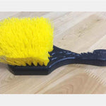 Car Wash Tool Brush | Short Handle Car Tire Cleaning Brush | Wheel Cleaning Brush for Rims & Auto Detailing