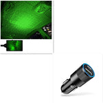 Car Interior Starry Light USB Ambient Ceiling Projector 360° Rotating Night Sky Lamp