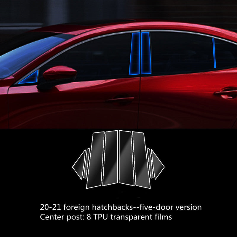 Car Interior Decoration Accessories – TPU Transparent Protective Film for Dashboard, Gear & Door Panels