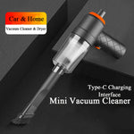 Mini Car Vacuum Cleaner | Wireless Portable Auto Cleaner with Strong Suction for Car & Home Cleaning