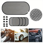 Side Window Sunshade Pack of 5 Mesh Car Shades for UV Protection, Cool Interior, Universal Fit for Car, Truck, SUV, Van