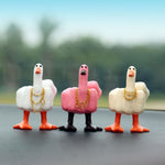 Cute Creative Duck Car Dashboard Decoration Funny Resin Car Ornament Trendy Auto Interior Decor Gift
