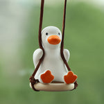Cute Duck Car Pendant – Anime Swing Rearview Mirror Ornament | Adorable Interior Decoration & Gift for Girls