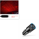Car Interior Starry Light USB Ambient Ceiling Projector 360° Rotating Night Sky Lamp