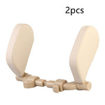 Adjustable Car Headrest Pillow | PU Leather Neck Support Cushion for Travel | Universal Soft Car Seat Sleep Headrest