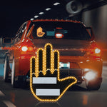 Funny LED Gesture Car Light with Remote – 176 LEDs, Amber Legal Signal, Funny Road Rage Sign for Cars