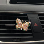 Butterfly Diamond Car Perfume Clip Air Vent Aromatherapy & Decorative Car Accessory Multi-Flavor Fragrance