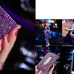 Luxury Car Accessories for Women | Crystal Diamond Aromatherapy Decor | Car Interior Air Freshener Set