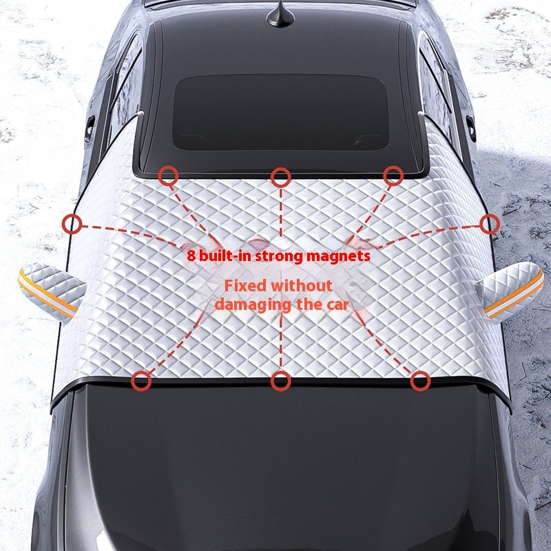 Car Dustproof Sunshade Cover Thickened Aluminum Film Windshield Protector All-Season Car Cover
