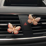 Butterfly Diamond Car Perfume Clip Air Vent Aromatherapy & Decorative Car Accessory Multi-Flavor Fragrance