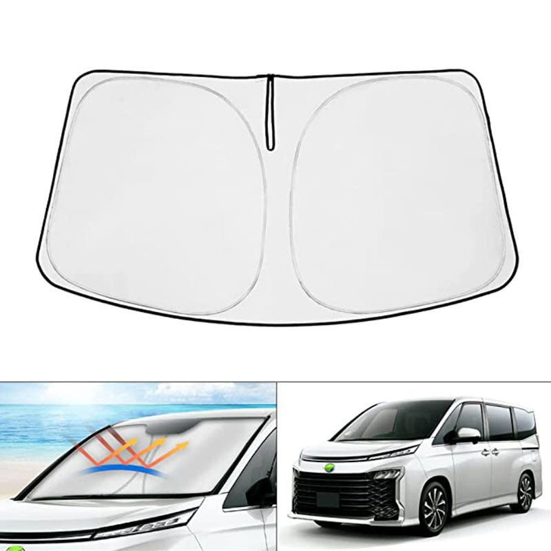 Car Front Windshield Sunshade Cover Silver Reflective Heat Shield for UV Protection & Cooling