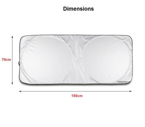 Car Windshield Sunshade Front & Rear Auto Sun Shade, Anti-UV, Anti-Snow, Foldable Compact Car Sun Protection Cover