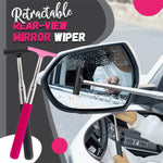 lifto Car Rearview Mirror Wiper Retractable Cleaning Tool for Rain Water Removal