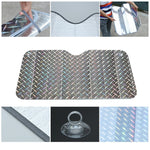 Laser Car Sunshade Light Board Aluminum Sun Block, UV Protection, Heat Insulator for Hatchback, Sedan & SUV