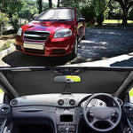 Car Windshield Sunshade Front & Rear Auto Sun Shade, Anti-UV, Anti-Snow, Foldable Compact Car Sun Protection Cover