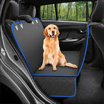 Dog Car Seat Cover with Mesh Window Waterproof Hammock Pet Carrier Protector for Rear Seat Travel