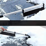 Extendable Car Snow Shovel & Ice Scraper All-in-1 Windshield Snow Removal Brush Durable Winter Cleaning Tool
