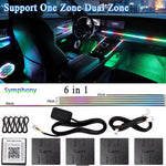 Lifto Dynamic In-Car RGB Ambient Lighting – Universal Mesmerizing Color Effect Light Kit