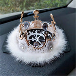 Car Dashboard Perfume Seat Anti-Slip Pad Fluffy Feather Mat Stylish Car Interior Decoration for Women