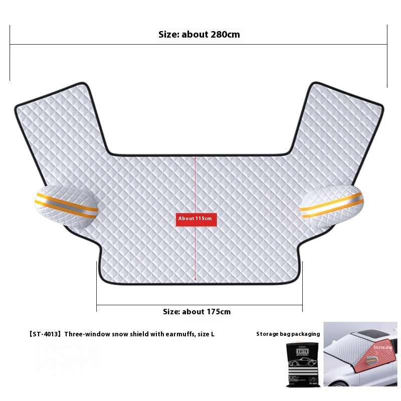 Car Dustproof Sunshade Cover Thickened Aluminum Film Windshield Protector All-Season Car Cover